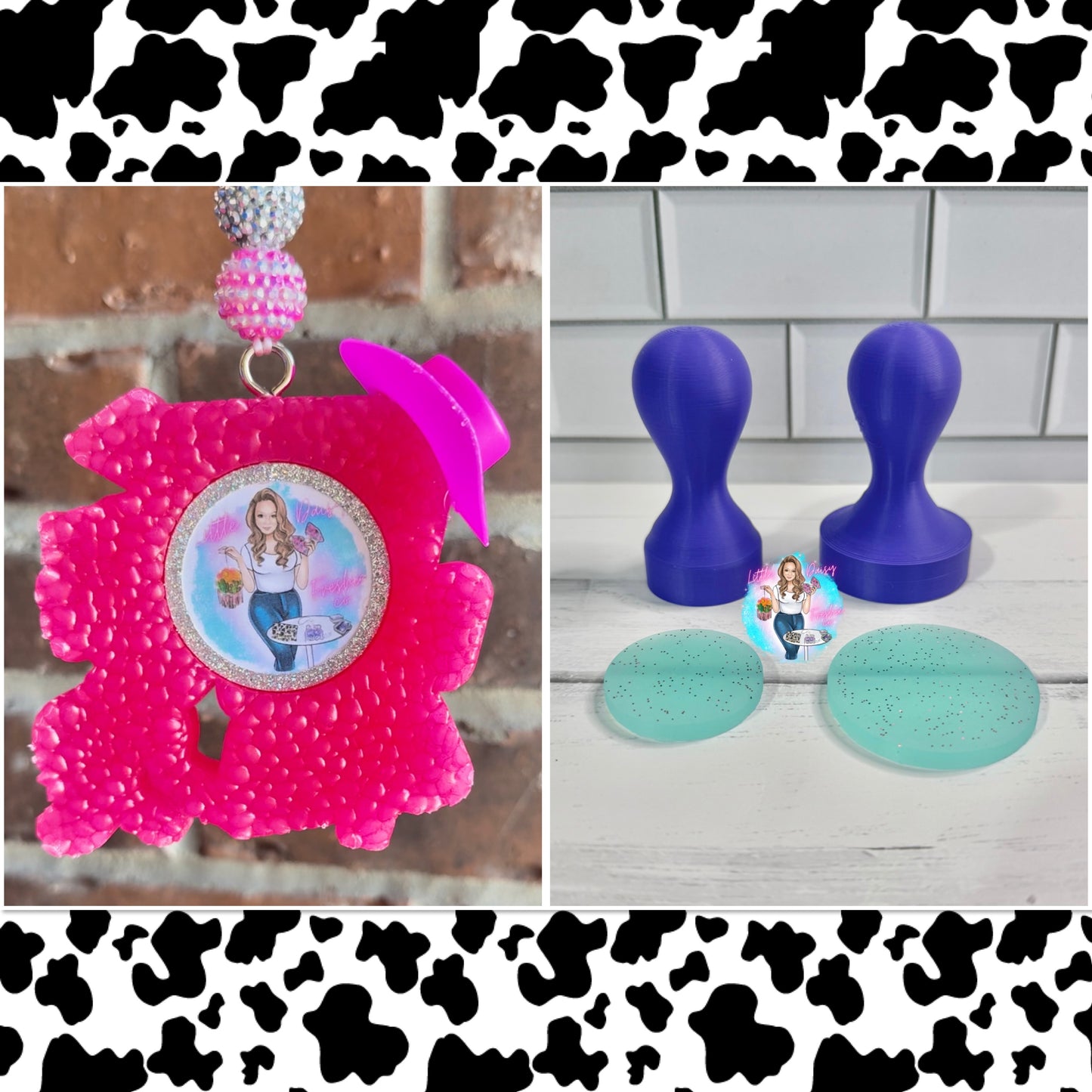 Round Logo Stamper & Silicone pieces (The stampers & the silicone pieces are ordered SEPARATE please read description for how to order.)