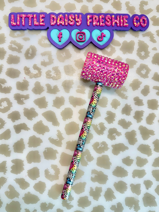 Butterflies & Leopard print Glamour Hammer-READY TO SHIP