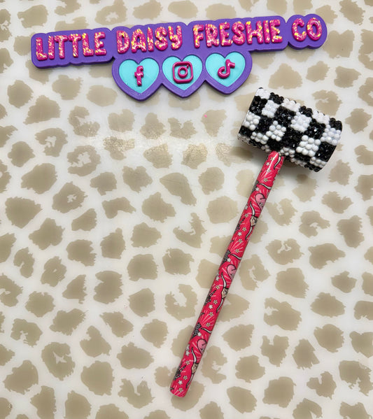 Western Checkered  Glamour Hammer-READY TO SHIP