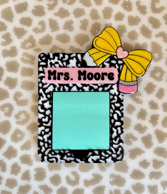 Teacher Sticky  Note Holder