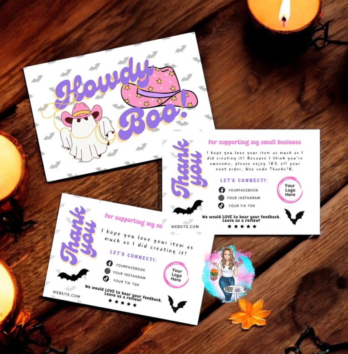 Howdy Boo/Halloween - Digital Business card