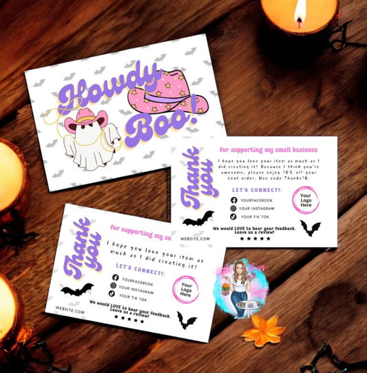 Howdy Boo/Halloween - Digital Business card
