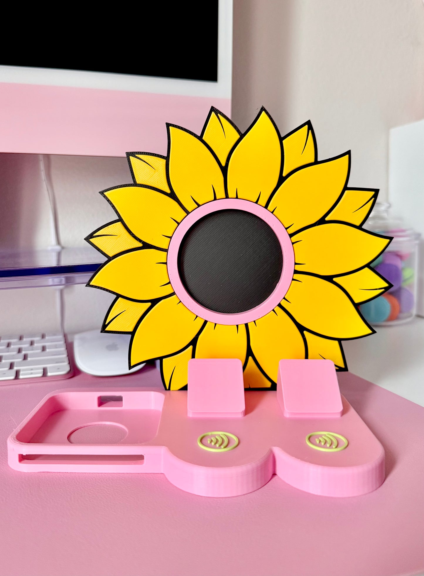 Sunflower NFC Stand- 1 Frame- (Design your NFC stand- You Choose base type)