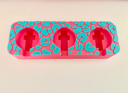 Leopard Print Triple Badge Buddy