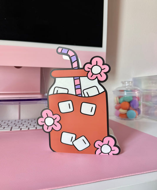 Glass Can pen/ makeup bush holder