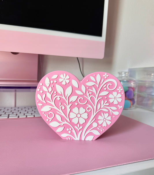 Heart pen/ makeup bush holder