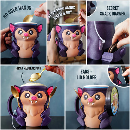 Bat Pint Cream Holder (will come in black)