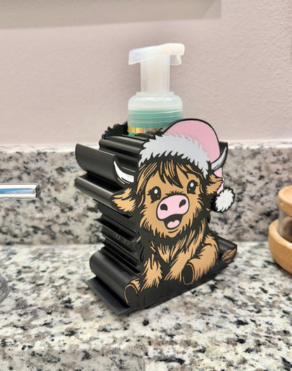 Highland Cow Christmas BBW Soap Dispenser Holder