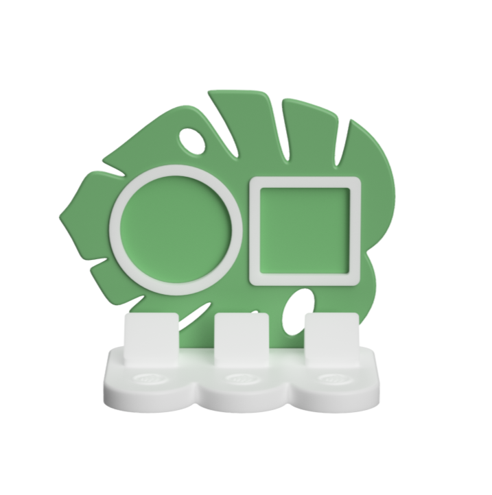 Monstera Leaf NFC Stand- 2 Frames- (Design your NFC stand- You Choose base type)
