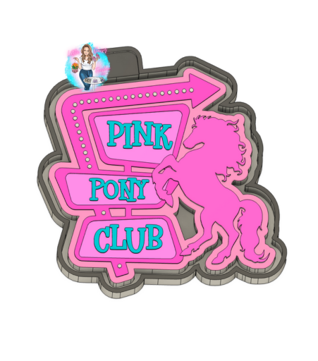 Pink Pony Freshie Mold