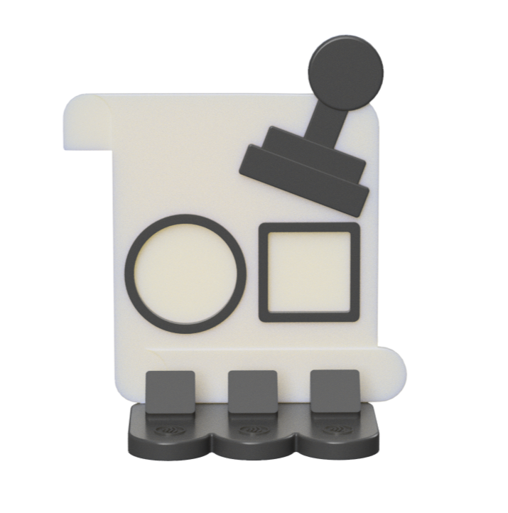 Notary NFC Stand- 2 Frames- (Design your NFC stand- You Choose base type)