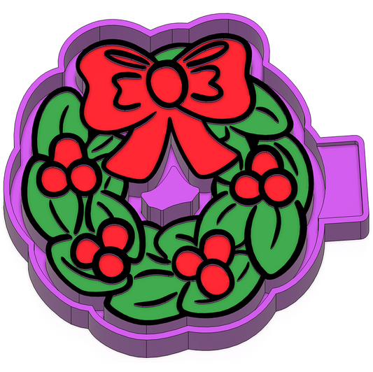 Wreath Freshie Mold