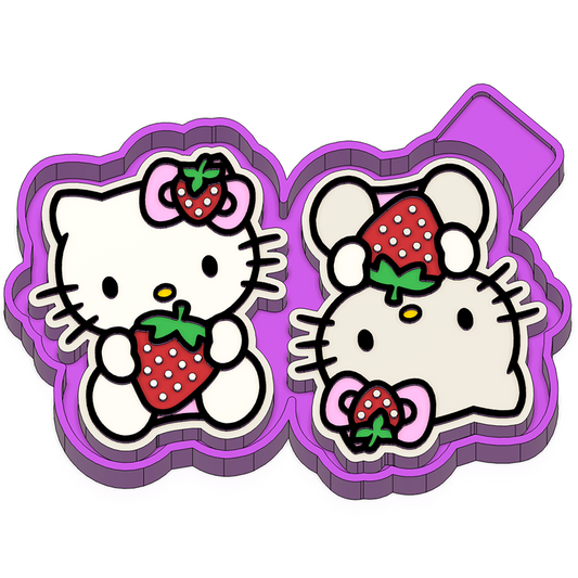 Kitty Vent Clips Freshie Mold