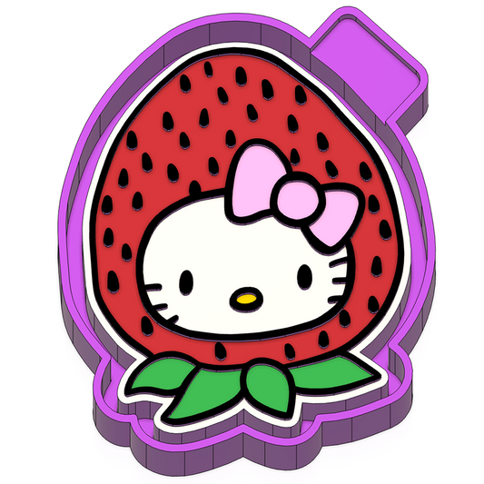 Kitty Strawberry Freshie Mold (VIP)