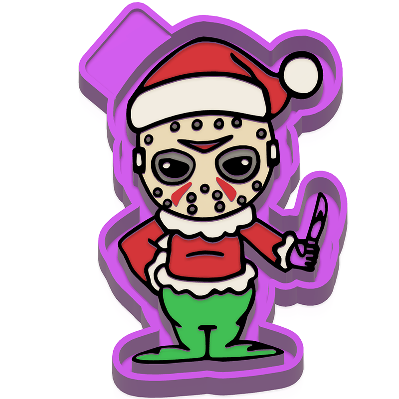 Green Christmas freshie mold