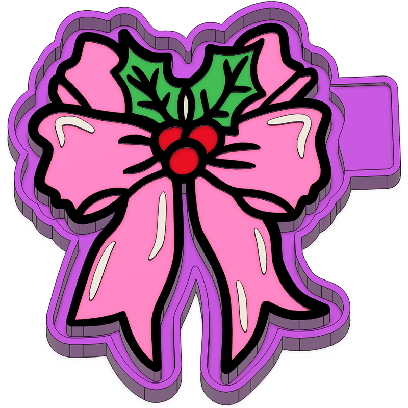 Christmas Bow freshie mold