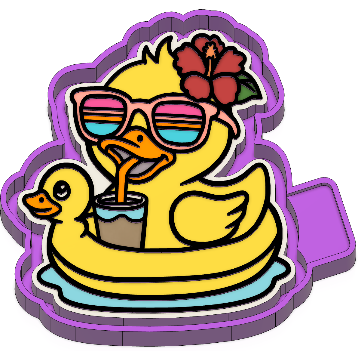 Duck Floaty Freshie Mold