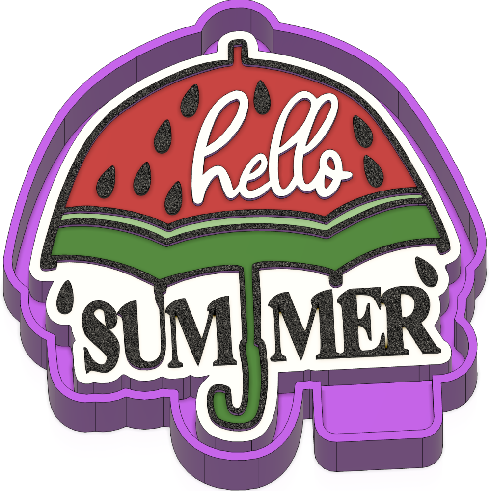 Hello Summer Freshie mold