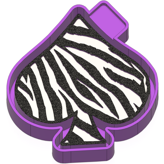 Zebra Spade Freshie mold
