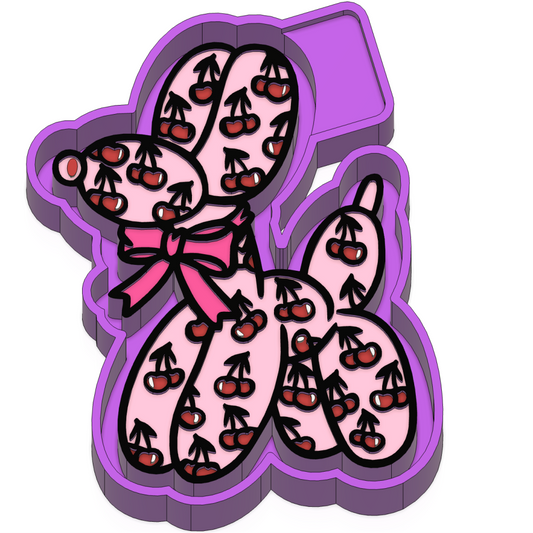 Cherry Balloon Dog Freshie mold