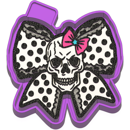 Skull Bow Freshie mold