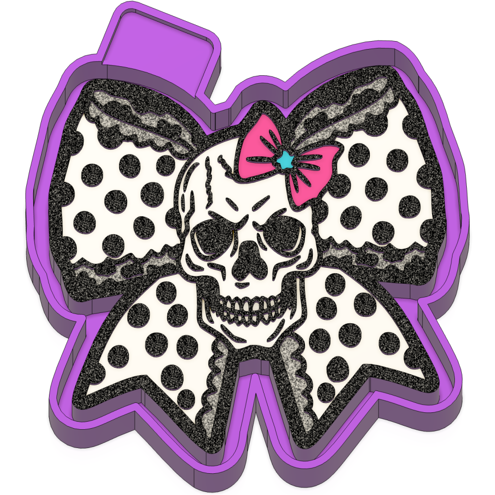 Skull Bow Freshie mold