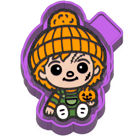 Cute Spooky Doll  Freshie mold