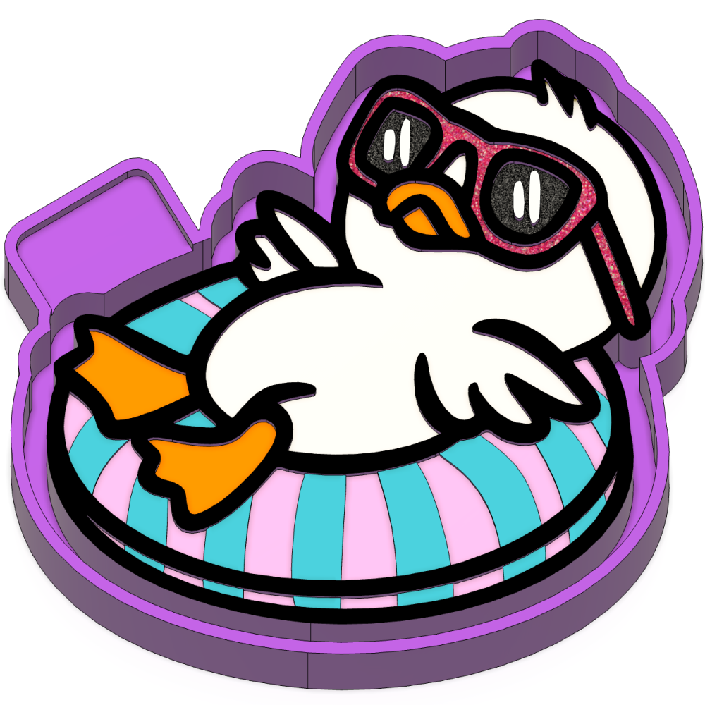Boy Duck Floaty Freshie mold