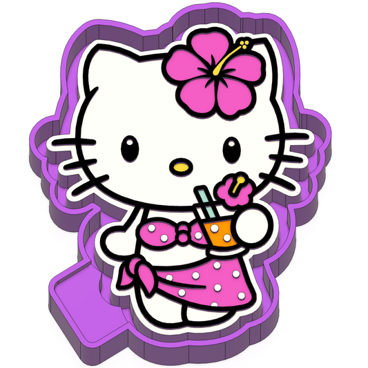 Hawaii Kitty Freshie mold