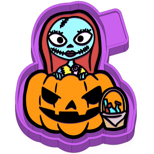 Pumpkin Doll  Freshie mold