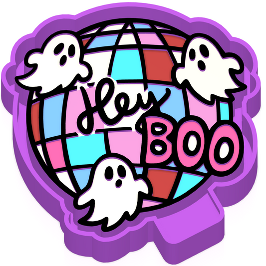 Hey Boo Disco ball Freshie mold