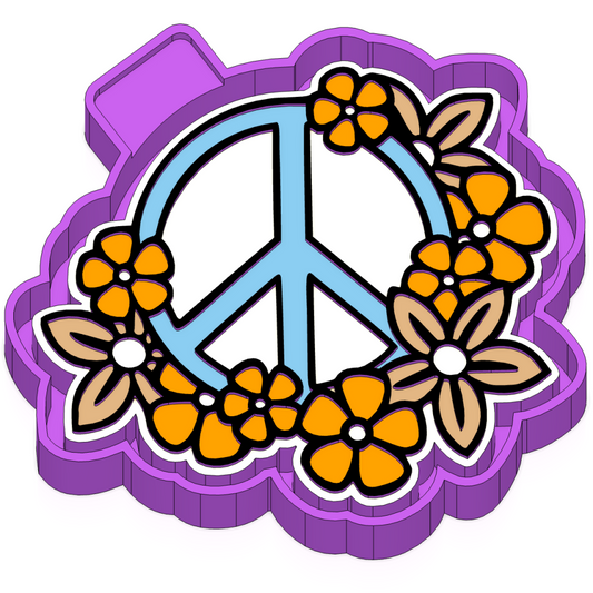 Peace Freshie Mold