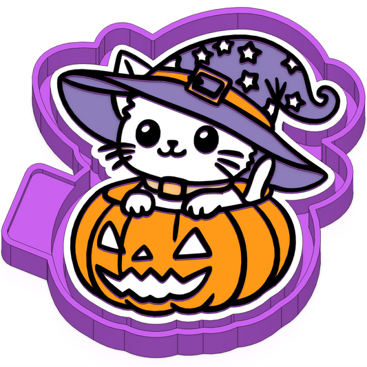 Halloween Cat  Freshie mold