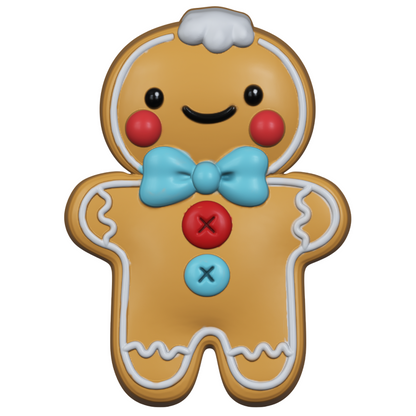 3D Gingerbread Freshie mold