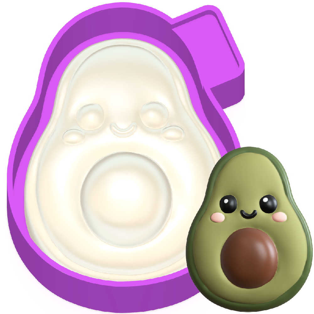 Avocado 3D Freshie Mold