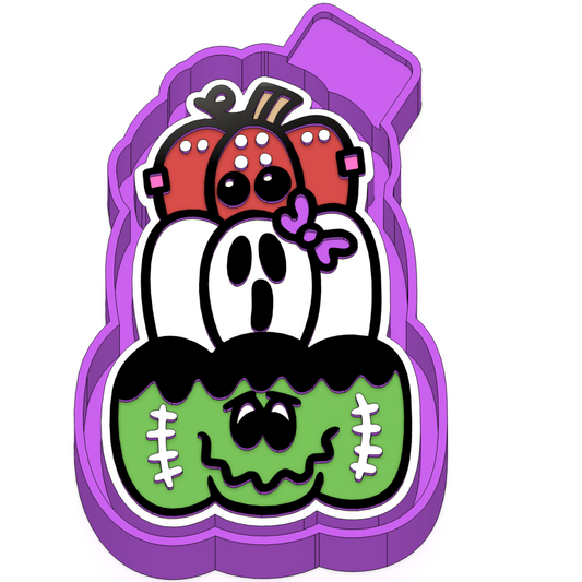 Spooky Pumpkins Freshie mold