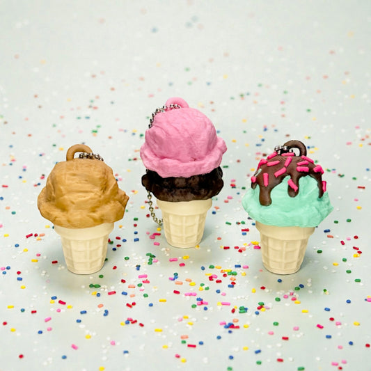 Ice Cream Keychain Clicker