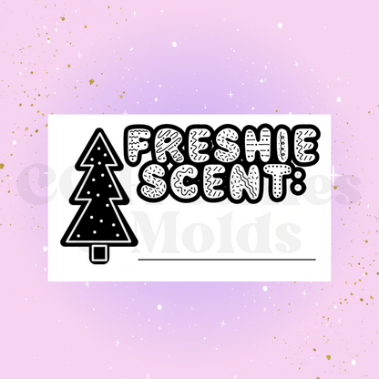 Holiday Freshie Scent Label Sticker