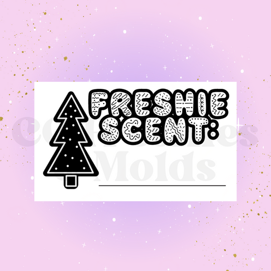 Holiday Freshie Scent Label Sticker