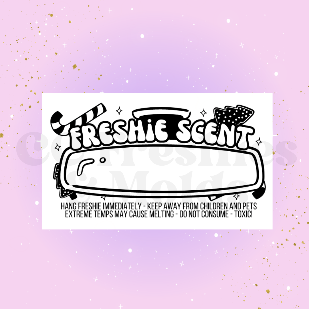 Holiday Freshie Scent Label Sticker