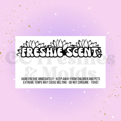 Freshie Scent Label Sticker