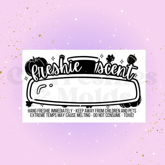 Fall Freshie Scent Label Sticker