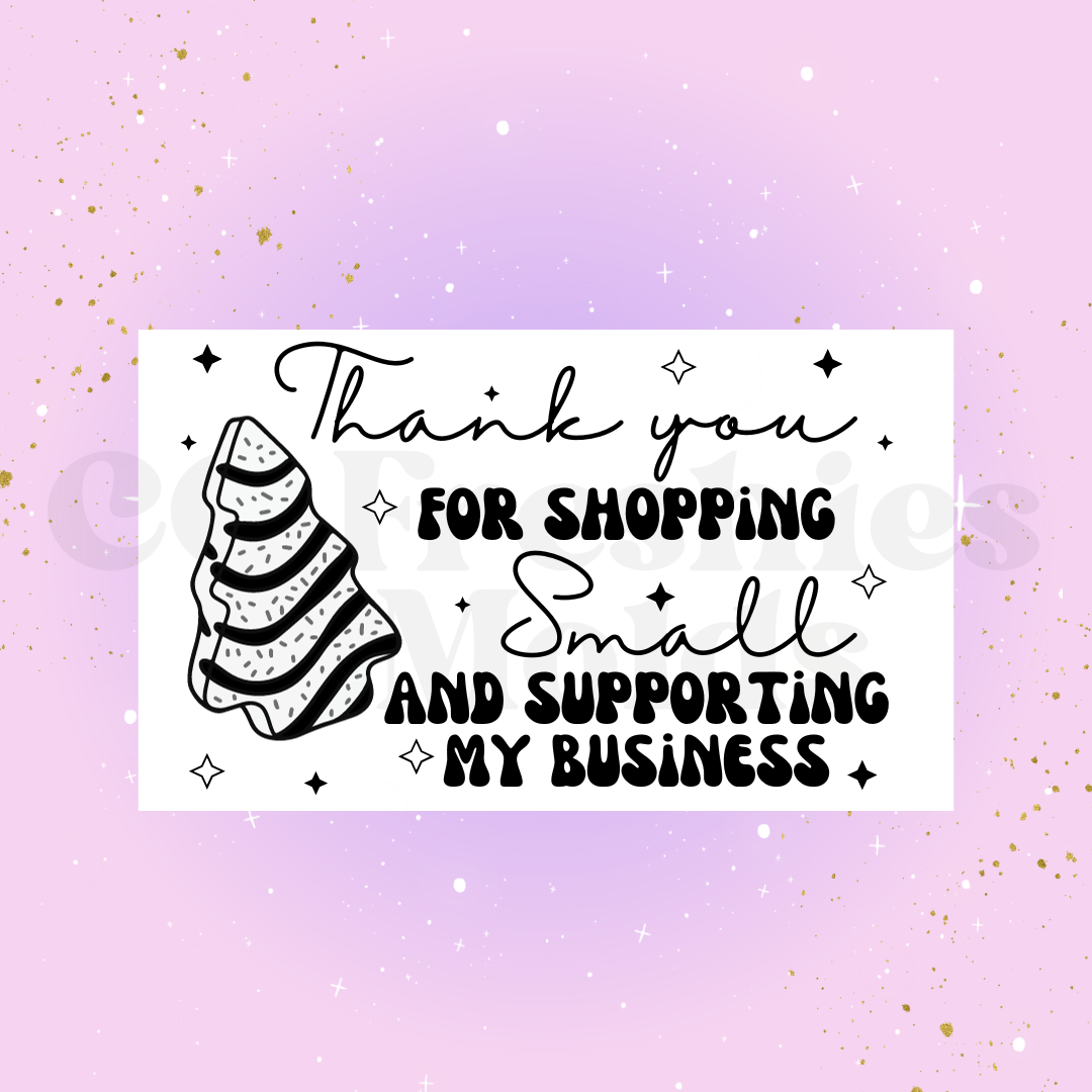 Holiday Thank you Sticker