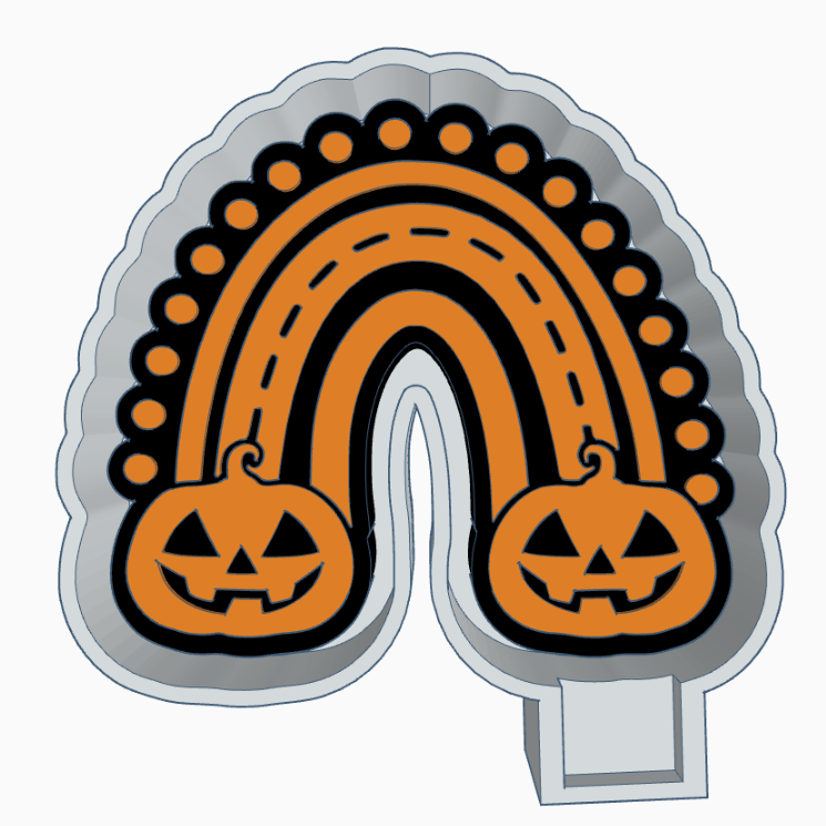 Pumpkin Rainbow Freshie Mold