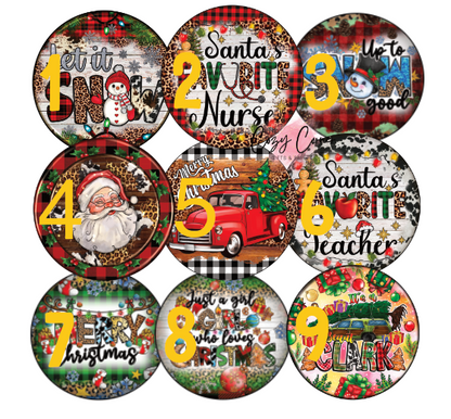 Christmas Cardstock Rounds