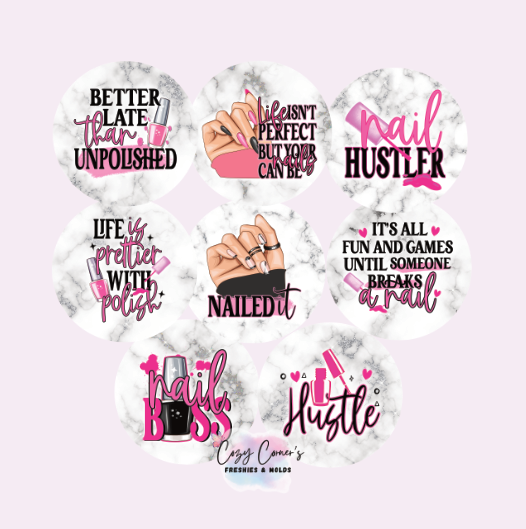 Nails Cardstock rounds