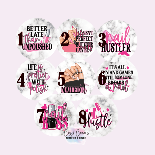 Nails Cardstock rounds