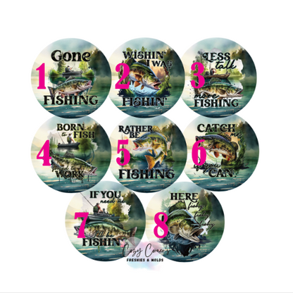 Fishing Cardstock rounds