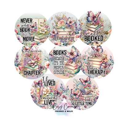 Books Cardstock rounds