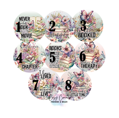 Books Cardstock rounds